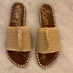 Brand New Sam Edelman Glenda Raffia Slide S: 9 1/2
